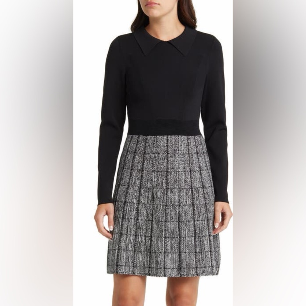 Ted Baker Leanno Long Sleeve A-line Dress